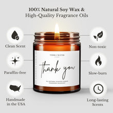 Load image into Gallery viewer, Thank You All-Natural Soy Wax Candle

